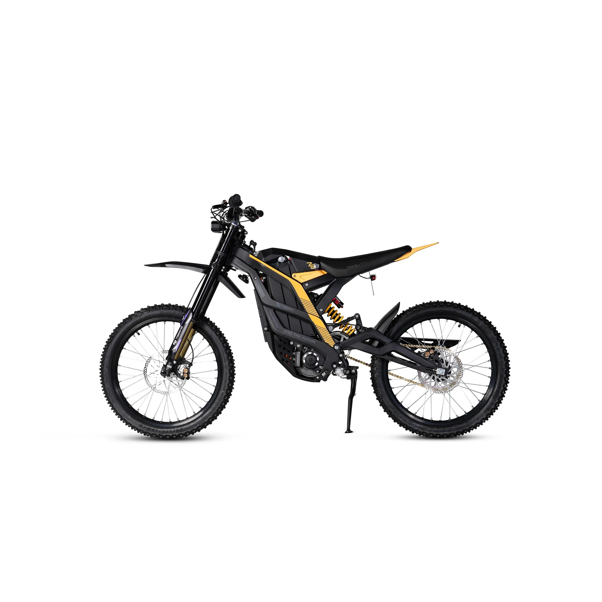 79BIKE Falcon Pro black and purple off-road electric dirt bike