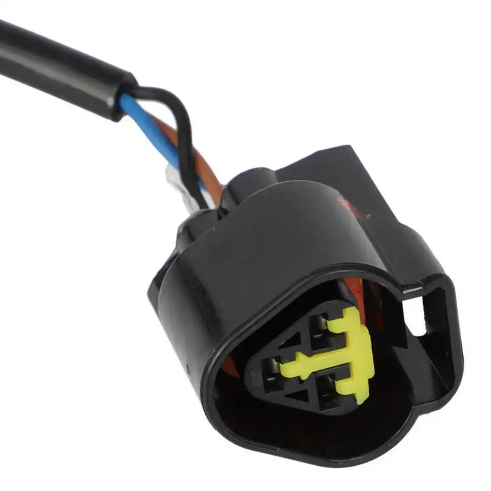 Close-up of the throttle's wiring connector with black casing and colored wires visible, designed for an electric motorcycle connection