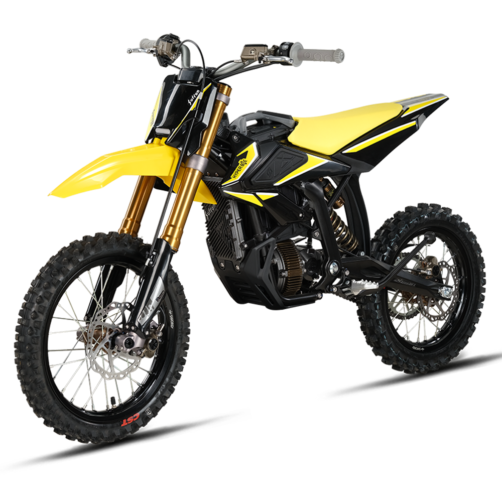 Surron Hyper Bee yellow electric dirt bike top speed 65kmh 8000W performance