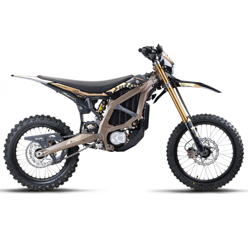 Surron Ultra Bee HP brown electric dirt bike high power off-road performance e-motorcycle